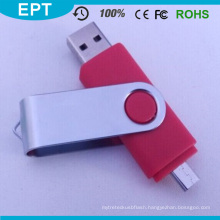 Mobile Phone Swivel OTG Plastic Red USB Pendrive (Tj118)